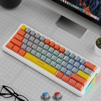 LEAVEN K610 1.6m Bekabeld 61-toetsen Watergekoeld E-sport Gaming Mechanisch Toetsenbord, Klassieke Versie