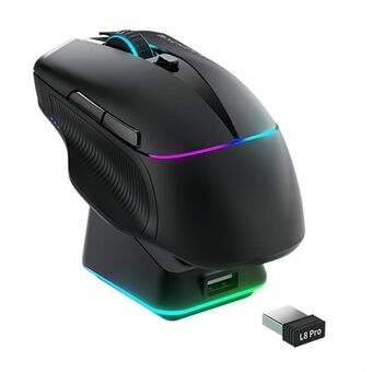 MACHENIKE L8 Pro Bedrade / Bluetooth / 2.4G Draadloze Muis RGB Licht Computer Laptop Muis met Oplaadbasis