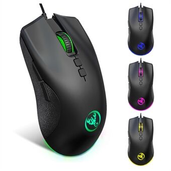 HXSJ A883 USB bedrade gamingmuis RGB gamermuis met 4 instelbare DPI