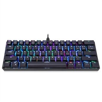 MOTOSPEED CK61 Gaming Mechanisch Toetsenbord USB Bedraad 61-toetsen RGB LED Achtergrondverlichting voor PC Computer Gamer