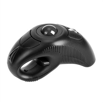 Y-10W Draadloze USB Handheld Vinger Trackball Muis met Laser Pointer voor Links / Rechts Hand (Geen Batterij)