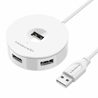 MINDPURE US018 1.5m USB naar 4 X USB2.0 Docking Station Laptop Computer USB Hub Adapter