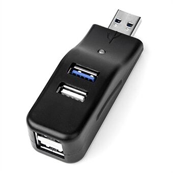 HUB19 Duckbill Shape Mini USB Splitter 4-poorts USB Hub Extender, USB3.0x1 + USB2.0x3