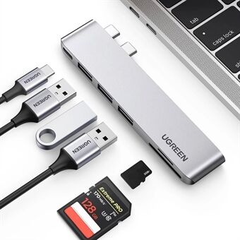 UGREEN 60560 USB-C Hub Splitter Adapter Thunderbolt 3 Dock Kaartlezer voor MacBook Pro/Air