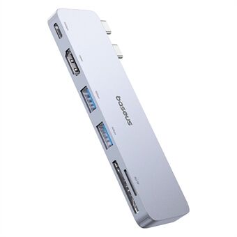 BASEUS UltraJoy Series Type-C naar Thunderbolt 3 / 4+HD4K@30Hz+2XUSB3.0+SD3.0+TF3.0 USB Hub Docking Station