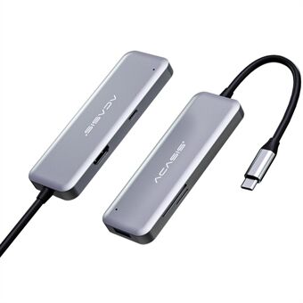 ACASIS CM005 5 in 1USB-C Hub Type-C voor HD 4K USB 3.0 SD TF-kaartlezer met PD Opladen voor MacBook Pro USB 3.0 Hub