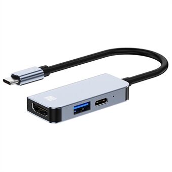 JUNSUNMAY JSM-HUB010 Type-C Extension Hub Station naar 4K HD Video-uitgang + 87W PD-poort + USB 3.0 voor laptopcomputer