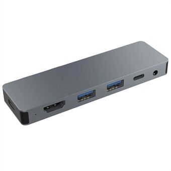 SH969 Voor Microsoft Surface Pro X / Pro 8 / Pro 9 Dual Type-C Poort 4K 60Hz Dockingstation USB-hub