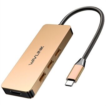 WAVLINK UHP3416 7-in-1 USB-C naar 4K HD 100W PD Opladen SD / TF Kaartlezer Docking Station