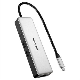 WAVLINK UH3032G 3-poorts USB C Hub met RJ45 Gigabit Ethernet Adapter voor MacBook Pro / Chromebook