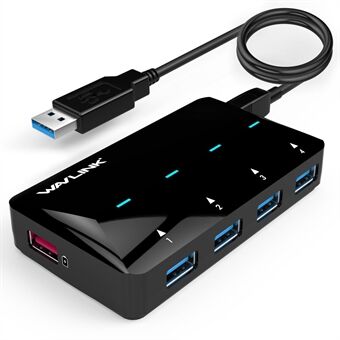 WAVLINK WL-UH3042P1 USB3.0 4-poorts hub 2.4A Snelle Oplader voor Toetsenbord en Muis.