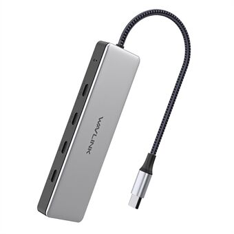 WAVLINK WL-UHP3411 4-in-1 Type-C naar 4 USB-C 3.2 Gen2 Poorten Adapter voor 10G Data Transfer Hub