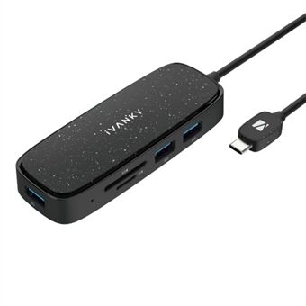 IVANKY VCA03 Type-C Hub-adapter naar PD+3xUSB 3.0+HD 4K Output+2 kaartlezer gleuven