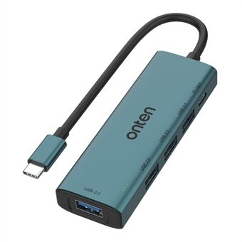 ONTEN UC119 5-in-1 USB-C naar USB3.0 + 3xUSB2.0 + USB-C Input Adapter USB Hub