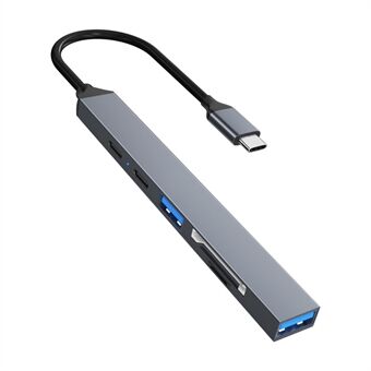 ADS-807 Multi-Port Hub Type-C-adapter voor PD 100W opladen USB-gegevenslezen kaartsleuven