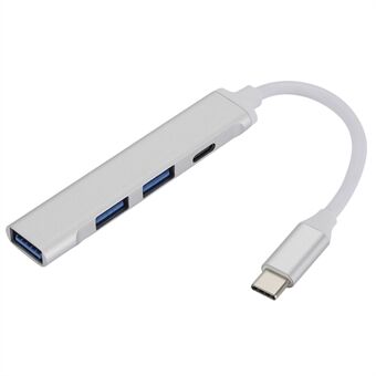 C809-C 4 in 1 Type C Hub voor MacBook Pro Lenovo Xiaomi 1x USB3.0 + 2x USB2.0 + 1x Type-C 2.0 Converter