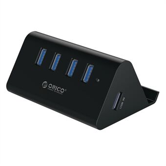 ORICO SHC-U3 4 Port USB3.0 Hub with Phone & Tablet Stander - Black