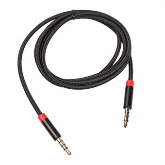 1M 3,5 mm mannelijk naar mannelijk 4-draads extra stereo extra kabel