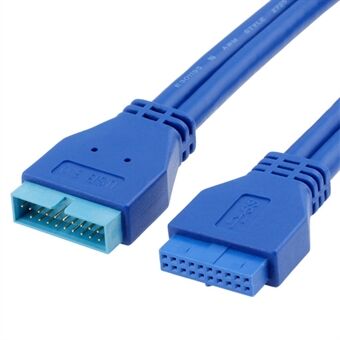 0,5 m mannelijk naar vrouwelijk USB 3.0-moederbord 20-poots header verlengt de adapterkabel