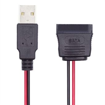 U2-070-1P DC 5V Enkele USB naar SATA 15-Pin Power Kabel voor 2,5 inch SATA HDD SSD Schijfstuurprogramma, 5V 2A Max