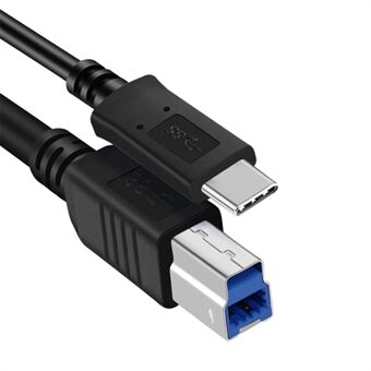 1m Type-C 3.1 naar USB 3.0 Type B Printer Verlengkabel Hoge Snelheid Datakabel