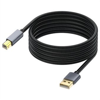 USB-printerkabel 5m lengte USB 2.0 Type A Mannelijk naar B Mannelijk Scannerkabel voor MIDI-controller