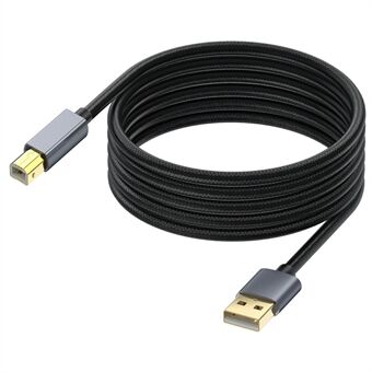 USB-printerkabel 3m Lengte USB 2.0 Type A Mannelijk naar B Mannelijk Scannerkabel voor MIDI-controller