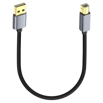 USB-printerkabel 0,3 m lengte USB 2.0 Type A Male naar B Male Scannerdraad voor MIDI-controller