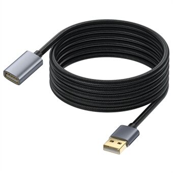 USB-verlengkabel 5m USB 2.0 Type A Male naar Female Verlengsnoer voor Printer, Toetsenbord, Muis, Flash Drive