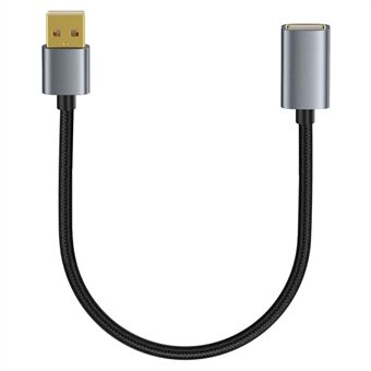 USB-verlengkabel 0,3m USB 2.0 Type A mannelijke naar vrouwelijke verlengkabel voor printer, toetsenbord, muis, flashdrive