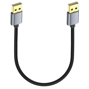 0.3m 480Mbps USB 2.0 Type A Male naar Male Kabel Verlengsnoer voor Digitale Camera Printer Scanner