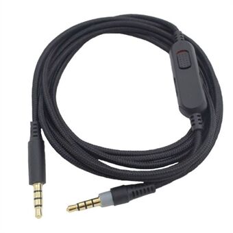 2m Aux Wire 3.5mm Jack Aux Kabel 3.5mm Male naar Male Gaming Headset Audio Connection Line voor voor HyperX Cloud Mix Alpha Headphone - Zwart