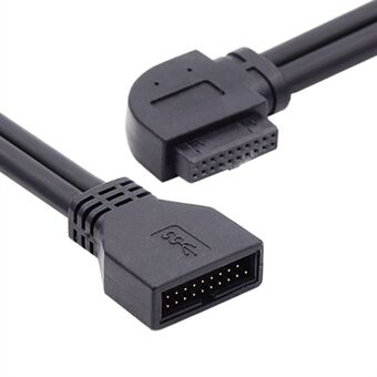 U3-082-LE Linkshoekige USB 3.0 20Pin Moederbord Moederbord Aansluitkabel 20Pin Man-vrouw Draad 5Gbps Adapter Koord