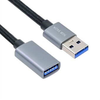 U3-075-AF 0.3m USB 3.0 Man naar USB 3.0 Vrouwelijke Verlengkabel 5Gbps Disk SSD Camera Data Kabel (Zilveren Behuizing)