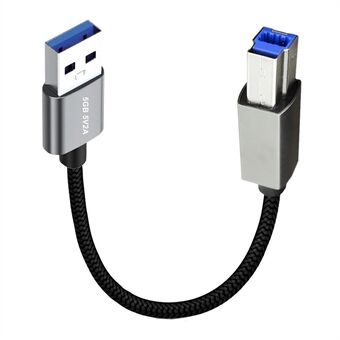 JUNSUNMAY 0.3 m USB-A 3.0 mannelijk naar USB Type-B mannelijk printer kabel scanner verbindingskabel.