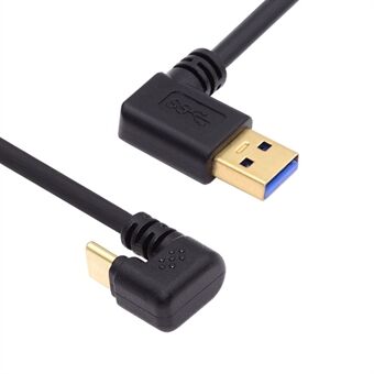 UC-101-LE 0,3m 5Gbps USB3.0 Type-A naar Type-C Omgekeerde U-vorm 90-graden links gebogen kabel