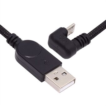 U2-089-OS 1.5m USB2.0 naar Micro USB Datakabel 480Mbps U-vormige Gebogen Micro voedingskabel