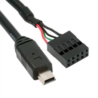 U2-018-MN 50cm USB 2.0 moederbord 9Pin naar Mini USB 5Pin kabel voor Mini Monitor Sensor Panel Camera.