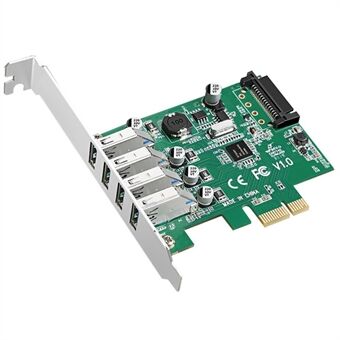 TXB003 4 USB3.0-poorten PCI-E-uitbreidingskaart NEC-chip Desktop Computer Adapter-kaart