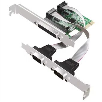 TXB099 RS232 PCIE-adapterkaart Dual COM-serial poort + Printer Parallel poort Uitbreidingskaart