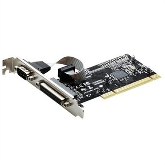 TXB086 Desktop Computer PCI naar 1 parallelle en 1 seriële 25-pins / 9-pins printerinterface-uitbreidingskaart