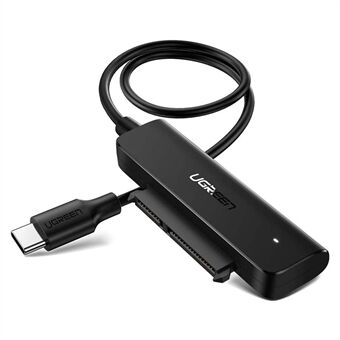 UGREEN8 70610 SATA naar USB C-adapterkabel voor 2,5 "SSD / HDD harde schijf-connector 5 Gbps overdrachtssnelheid Ondersteuning SATA III UASP Thunderbolt 3 Compatibel met Samsung Seagate WD Hitachi Toshiba MacBook Pro