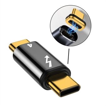 TB-005-MAGN 40Gbps Type C Male naar Male Magnetische Connector Compatibel met USB4 Thunderbolt3 Thunderbolt 4 100W Power Data 8K Video Adapter voor Laptop Telefoon