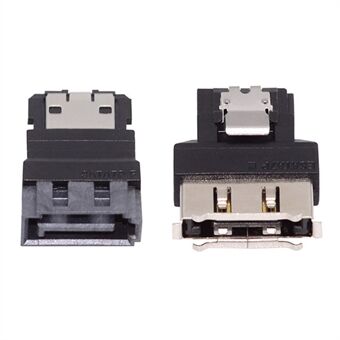 SA-082 2 stuks / set SATA 7-pins mannelijk naar ESATA vrouwelijk & externe ESATA naar SATA-adapterverlenger voor SSD-schijf