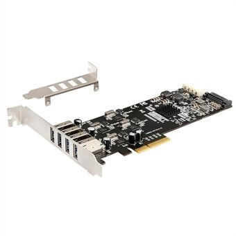 TXI058 Desktopcomputer 4 USB3.0 PCI Express-kaartadapter 4x5G PCI-E naar USB3.0-uitbreidingskaart