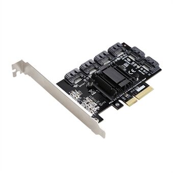 TXB119 PCI-E naar 6x SATA3.0 Uitbreidingskaart compatibel met MAC / Windows / Linux / Synology