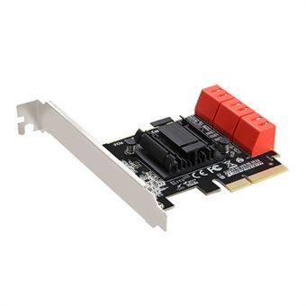 TXB113 PCIE naar 6-poort SATA3.0 6Gbps Uitbreidingsadapterkaart voor MAC / Windows / Synology / Linux