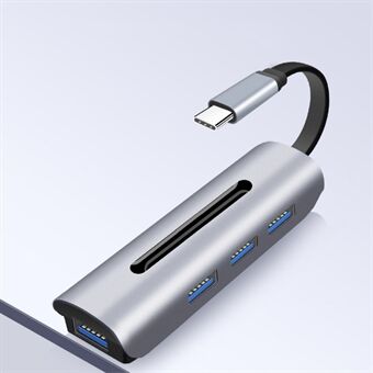 Type C*2 naar USB3.0/F*4 (4 in 1 Docking Station)