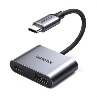 UGREEN USB-C Hub Type-C Male naar PD 60W + USB 3.0 Female Adapter 5Gbps Data Transfer Converter voor MacBook Laptops