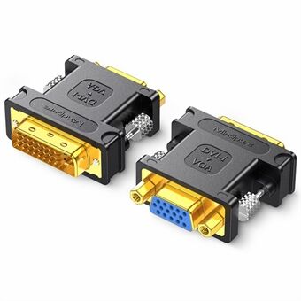 MINDPURE AD050 24+5 DVI Male naar VGA Female HD Video Adapter Vergulde Converter